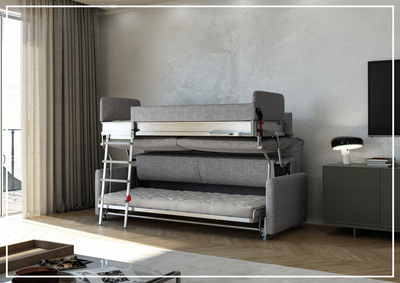 Buy Luonto Elevate Cot Bunk Bed Sleeper Sofa Online – SOFABED