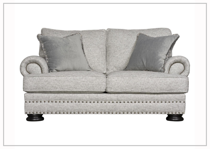 Bernhardt Foster Fabric Loveseat With Rolled Arms