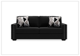 Gio Italia Glenton 2 Seater Fabric Sofa in Black