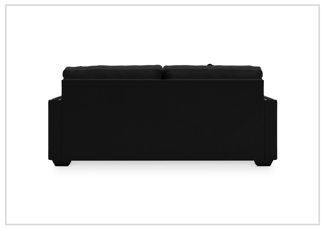 Gio Italia Glenton 2 Seater Fabric Sofa in Black