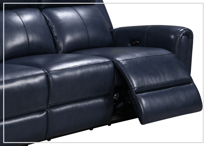 Gio Italia Jaspero Power Leather 3 Seater Sofa