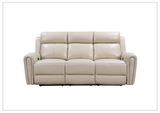 Gio Italia Jaspero Power Leather 3 Seater Sofa