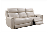 Gio Italia Jaspero Power Leather 3 Seater Sofa