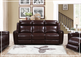 Gio Italia Jaspero Power Leather 3 Seater Sofa