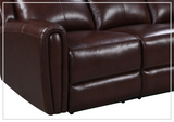 Gio Italia Jaspero Power Leather 3 Seater Sofa