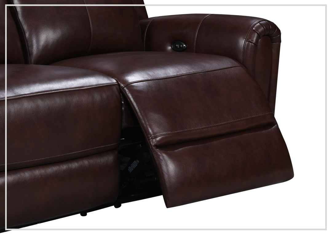 Gio Italia Jaspero Power Reclining Leather 2 Seater Sofa