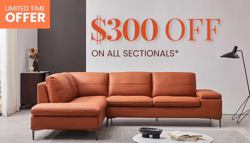 $300 off on all sectionals with coupon FALLSALE 