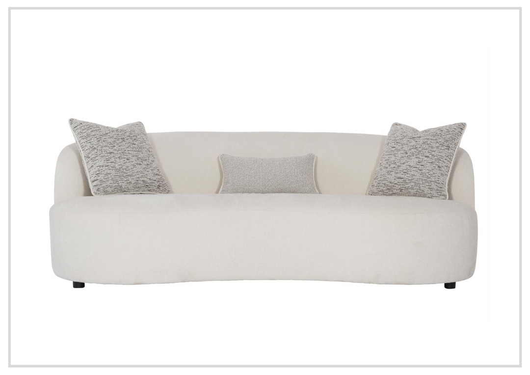 Bernhardt Elle 3-Seater Fabric Sofa in White