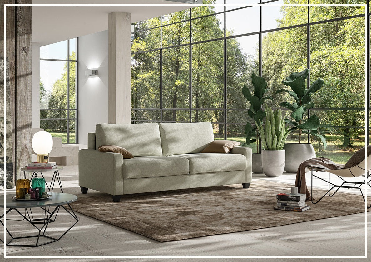 Buy Luonto Nico Sleeper Sofa With Walnut or Chrome Leg Finish Online ...