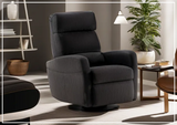 Sloped Fabric Power Recliner Chair in Power and Manual Options