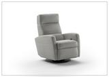 Sloped Fabric Power Recliner Chair in Power and Manual Options