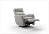 Sloped Fabric Power Recliner Chair in Power and Manual Options