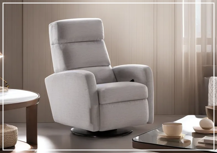 Sloped Fabric Power Recliner Chair in Power and Manual Options