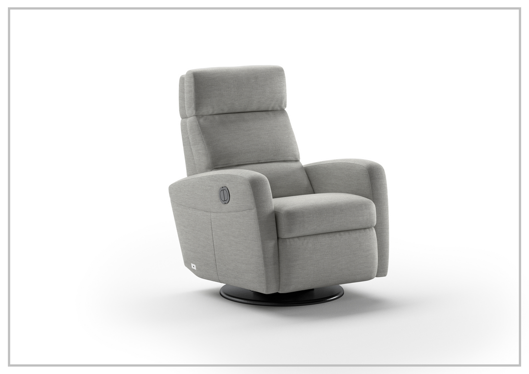 Sloped Fabric Power Recliner Chair in Power and Manual Options