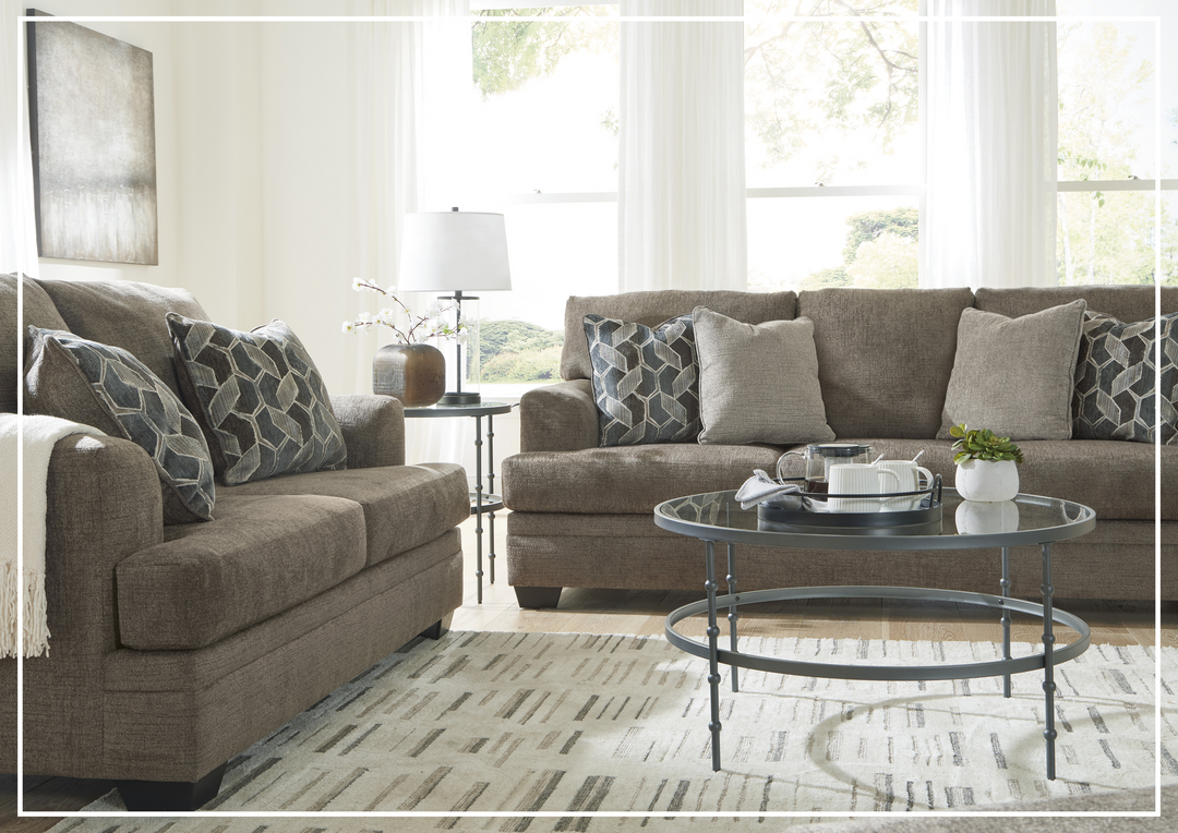 Seabrook 3-Seater Queen Sofa Sleeper in Two Taupe Finishes