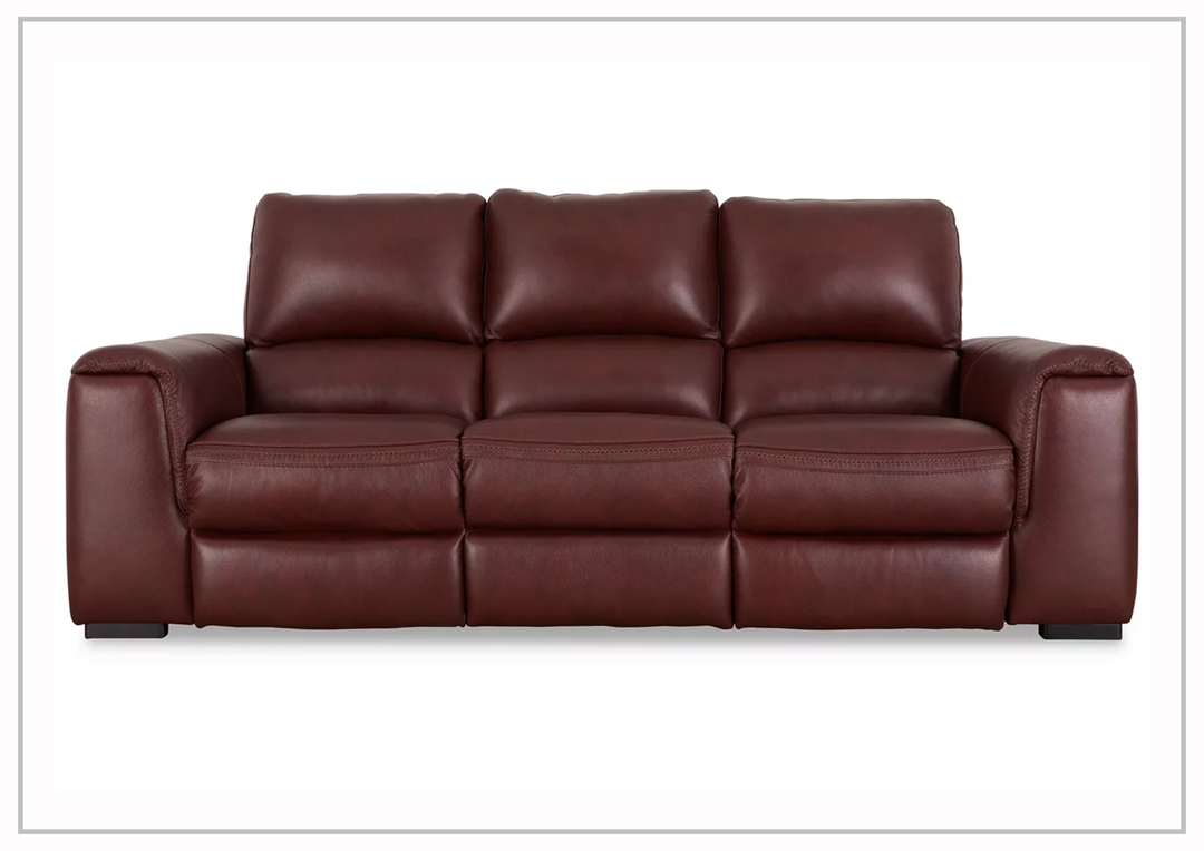 Adriano Premium Leather Dual Power Reclining Sofa-Sofabed