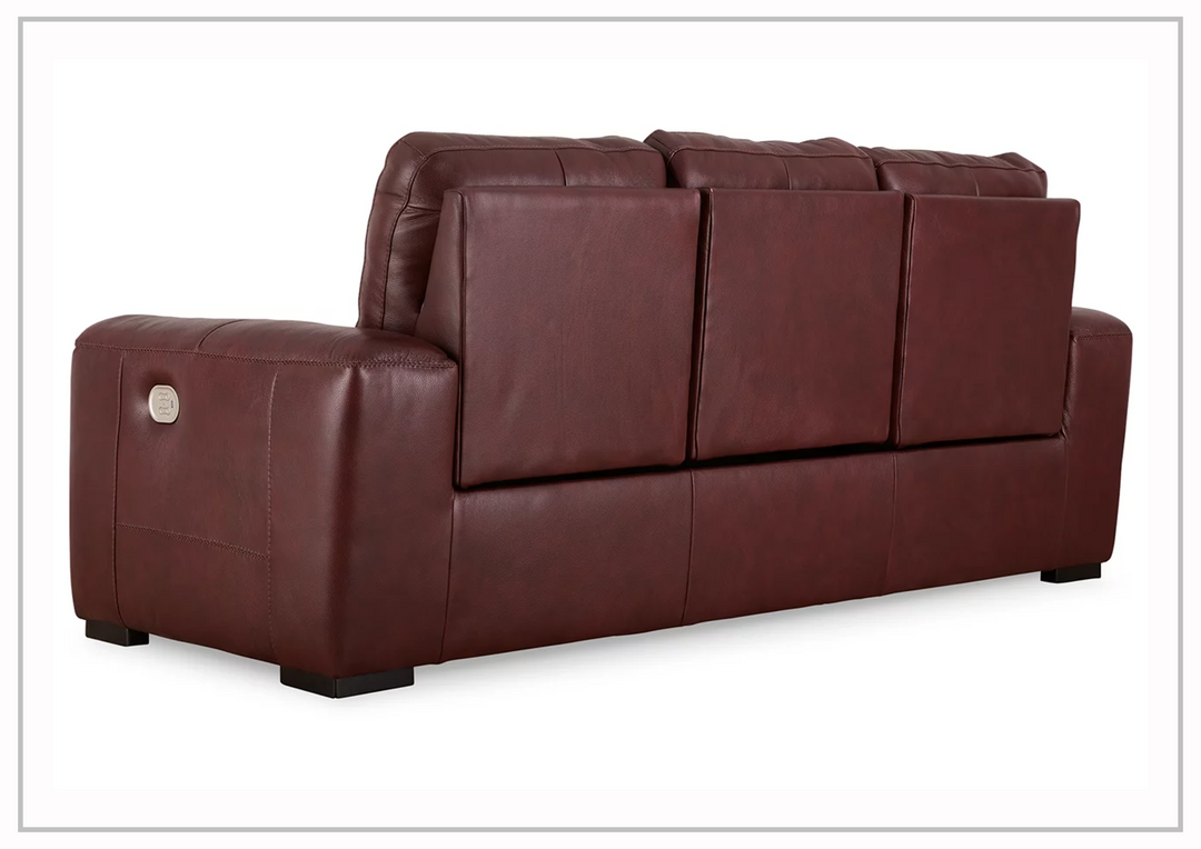 Adriano Premium Leather Dual Power Reclining Sofa-Sofabed