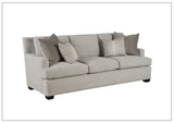 Universal Furniture Emmerson Fabric 3-Seater Sofa in Maverick Silver with Pillows