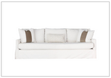 The Universal Furniture Hudson 3-Seater Sofa in Nomad Snow with Pillows