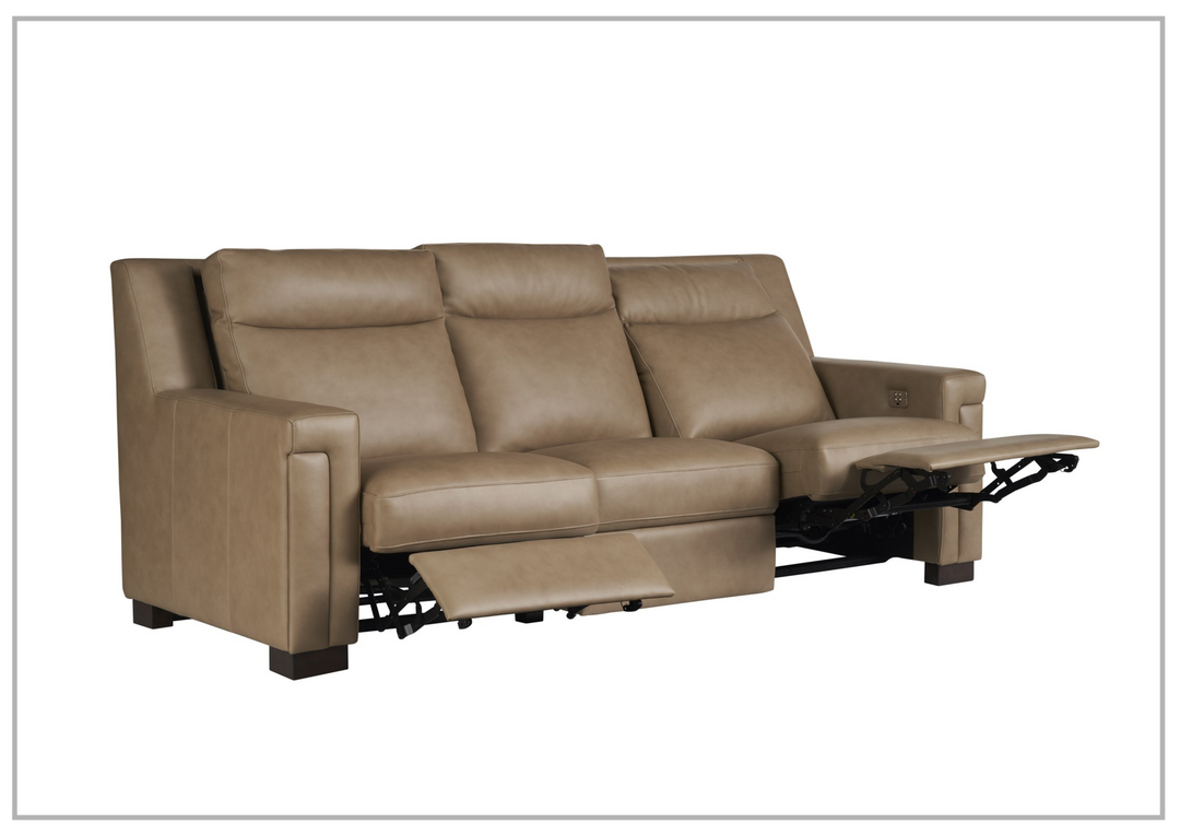 Universal Furniture Mixon 3-Seater Leather Reclining Sofa in Two Colors