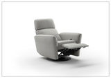 Welted Fabric Power Recliner Chair in Power and Manual Options