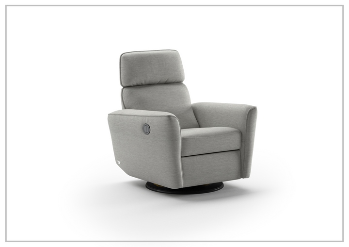 Welted Fabric Power Recliner Chair in Power and Manual Options