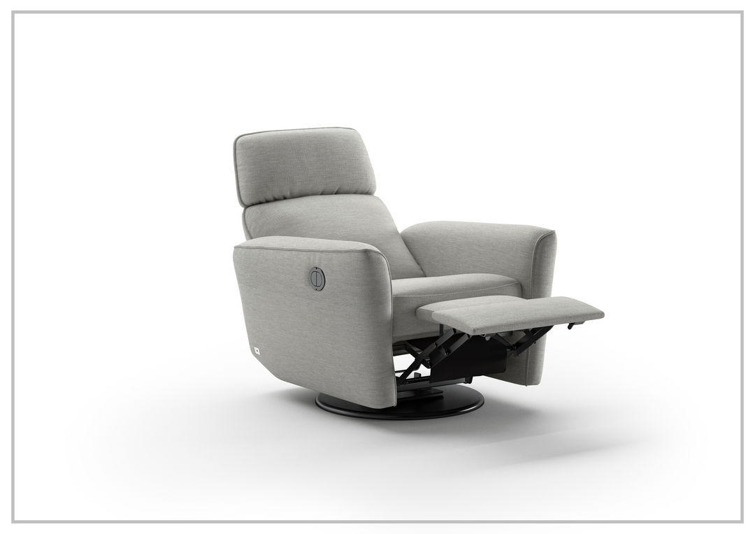 Welted Fabric Power Recliner Chair in Power and Manual Options