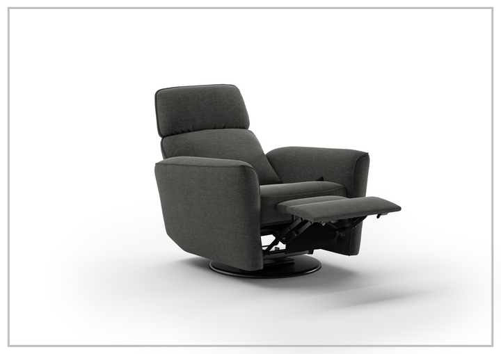 Welted Fabric Power Recliner Chair in Power and Manual Options