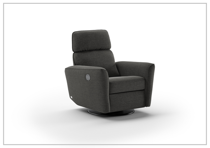 Welted Fabric Power Recliner Chair in Power and Manual Options