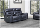 Gio Italia Home Baldwin Power Reclining Leather Loveseat-SOFABED