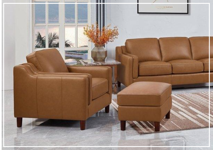 Hydeline Bella Leather Chair with Track Arms-Sofabed