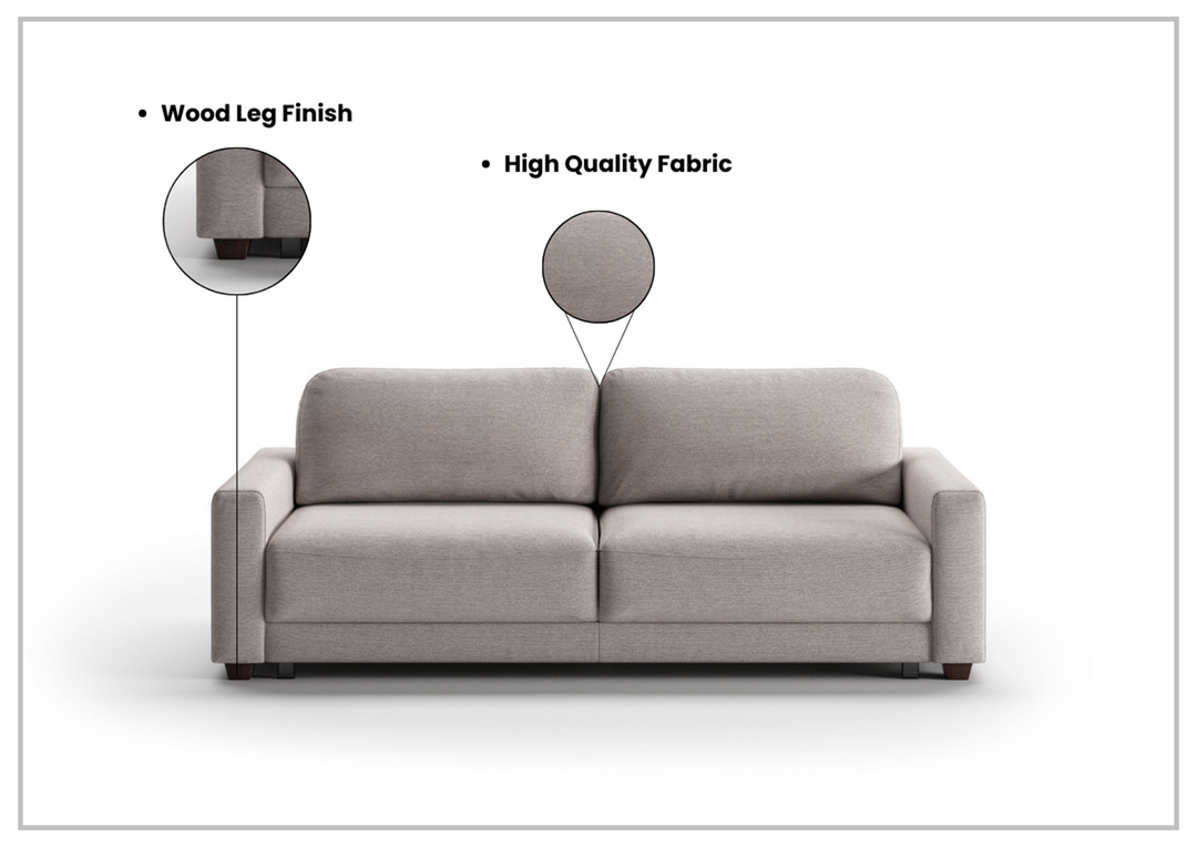 Luonto Belton Fabric Queen Sofa Sleeper With Manual or Power Option