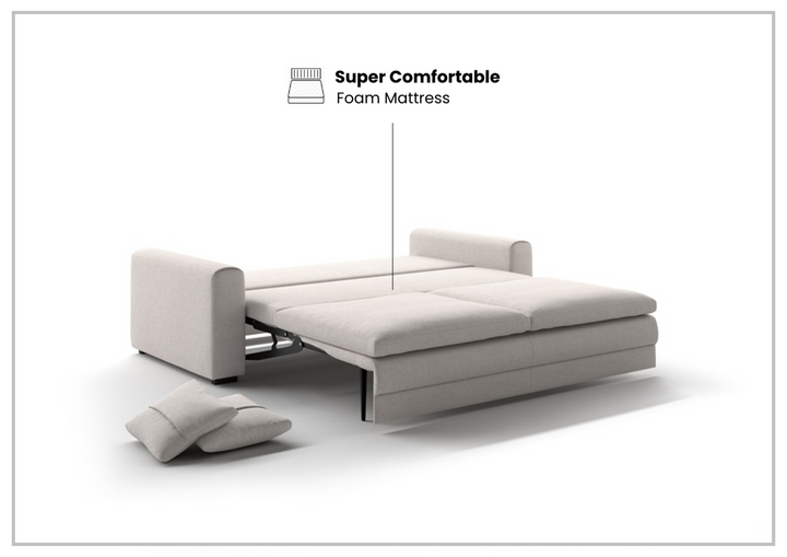 Cove Queen Sleeper with Pillow Top Plush Seating and On Touch Hybrid Deluxe Mechanism-SOFABED