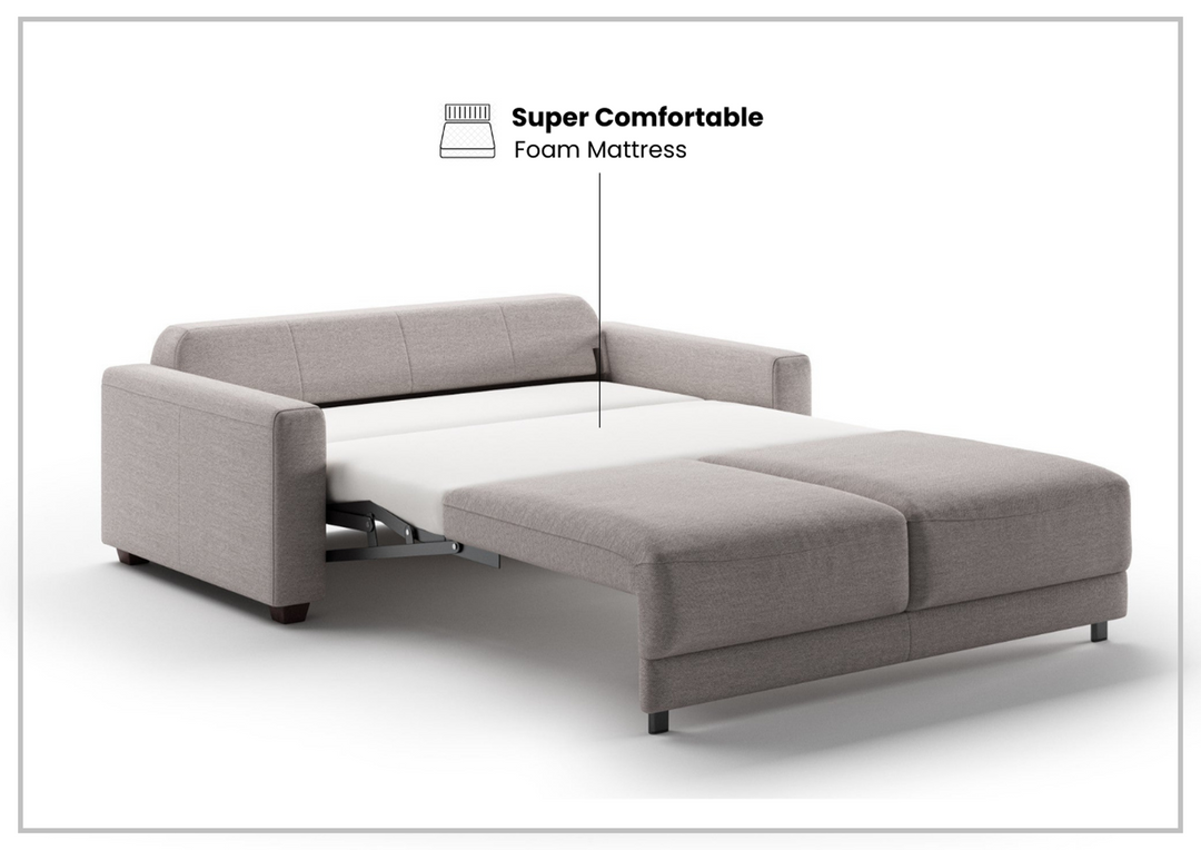 Luonto Belton Gray Fabric Sofa Sleeper With Manual or Power Option