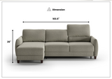 Delta 3-Seater Full XL Sectional Sofa Sleeper With Reversible Chaise-SOFABED