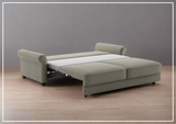 Luonto Casey Fabric Sofa Sleeper in Various Sizes with Walnut Leg Finish