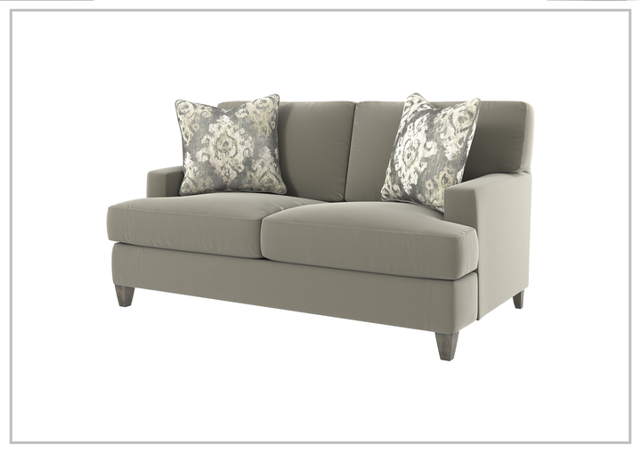 Bernhardt Mila Fabric Loveseat with Plush Feather Down Cushion