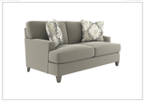 Bernhardt Mila Fabric Loveseat with Plush Feather Down Cushion