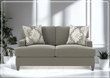 Bernhardt Mila Fabric Loveseat with Plush Feather Down Cushion