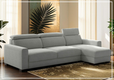 Luonto Elliot Fabric Sectional Sofa Sleeper With Reversible Chaise (King/Queen)-SOFABED