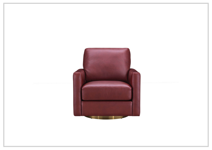 Hydeline Ashby 360-Degree Swivel Leather Chair-Sofabed