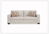 Gio Italia Amalfi Queen Fabric Sleeper Sofa with Accent Pillows