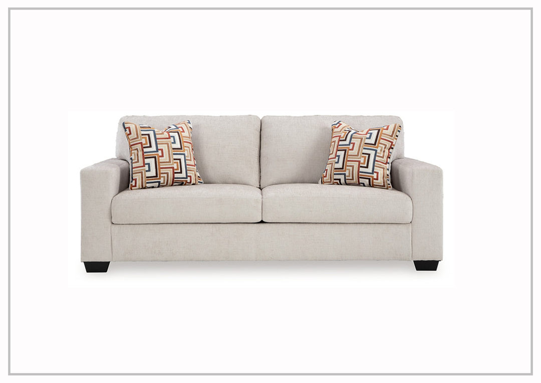 Gio Italia Amalfi Queen Fabric Sleeper Sofa with Accent Pillows