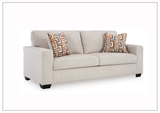 Gio Italia Amalfi Queen Fabric Sleeper Sofa with Accent Pillows