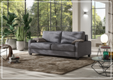 Luonto Nico Fabric Full XL Sleeper Sofa With Walnut or Chrome Leg Finish