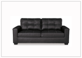 Gio Italia Bellagio Fabric Queen Faux Leather Sleeper Sofa