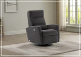 Sloped Fabric Power Recliner Chair in Power and Manual Options-SOFABED