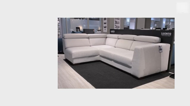 Luonto Halti Fabric Full XL Sectional Sleeper With Chaise Storage-SOFABED