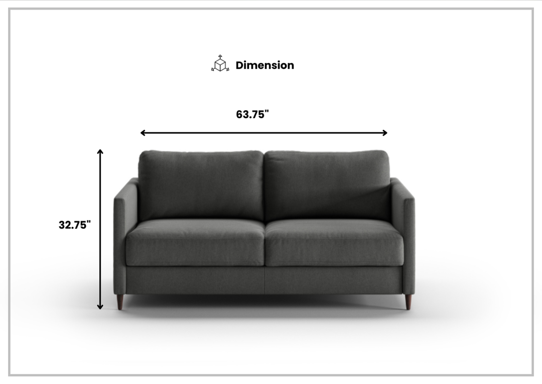 Elfin Queen Chair Sleeper Sofa with Chrome or Wood Legs-SOFABED