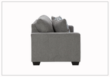 Gio Italia Dolce Queen Fabric Sleeper Sofa in Graphite and Parchment